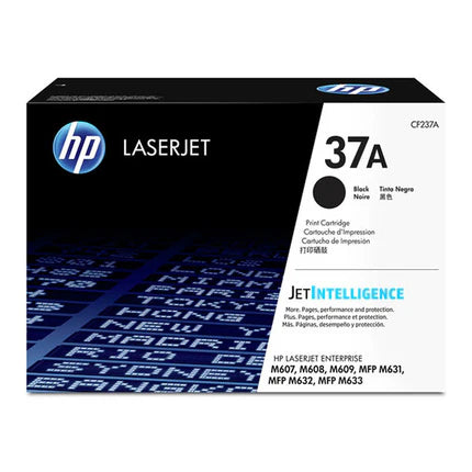 HP 37A (CF237A) Black Toner Cartridge — Genuine & Remanufactured
