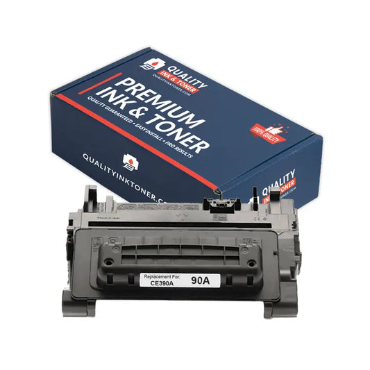 HP 90A (CE390A) Black Toner Cartridge — Genuine & Remanufactured