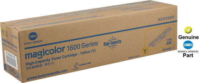 Konica Minolta A0V306F Yellow Toner Cartridge - Genuine & Remanufactured