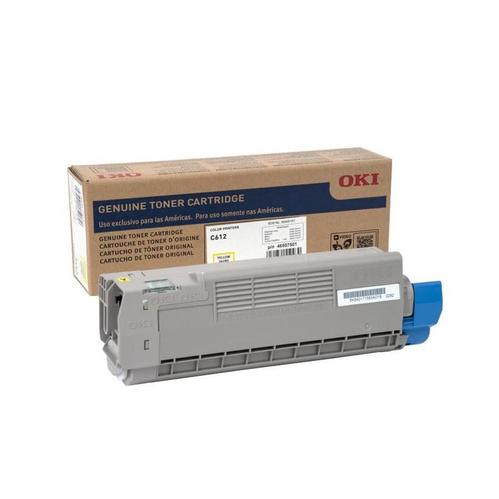 Okidata 46507501 Yellow Toner Cartridge - Genuine & Remanufactured