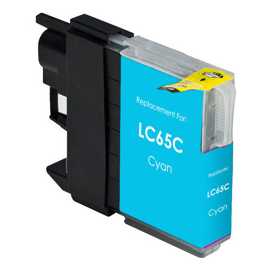 Brother LC65HYC Cyan Inkjet Cartridge - Genuine & Remanufactured