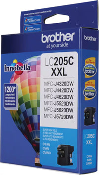 Brother LC205C Cyan Inkjet Cartridge - Genuine & Remanufactured