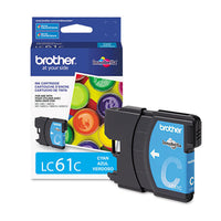 Brother LC61C Cyan Toner Cartridge - Genuine & Remanufactured