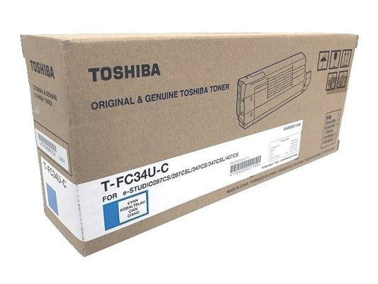 Toshiba TFC34UC Cyan Toner Cartridge - Genuine & Remanufactured