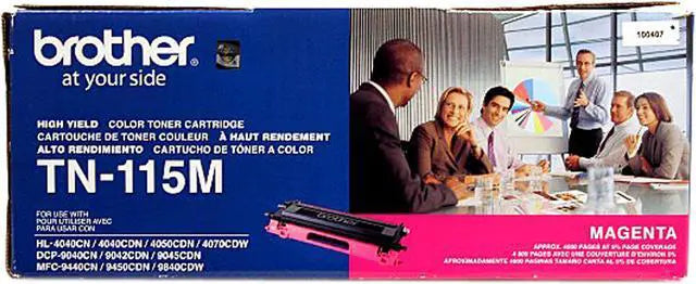 Brother TN-115M Magenta Toner Cartridge - Genuine & Remanufactured