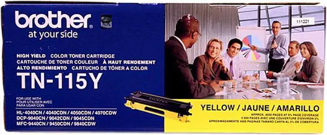 Brother TN-115Y Yellow Toner Cartridge - Genuine & Remanufactured