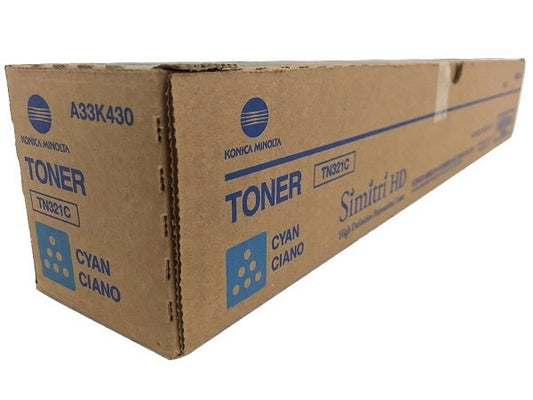 Konica Minolta TN321C Cyan Toner Cartridge - Genuine & Remanufactured