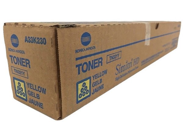 Konica Minolta TN321Y Yellow Toner Cartridge - Genuine & Remanufactured