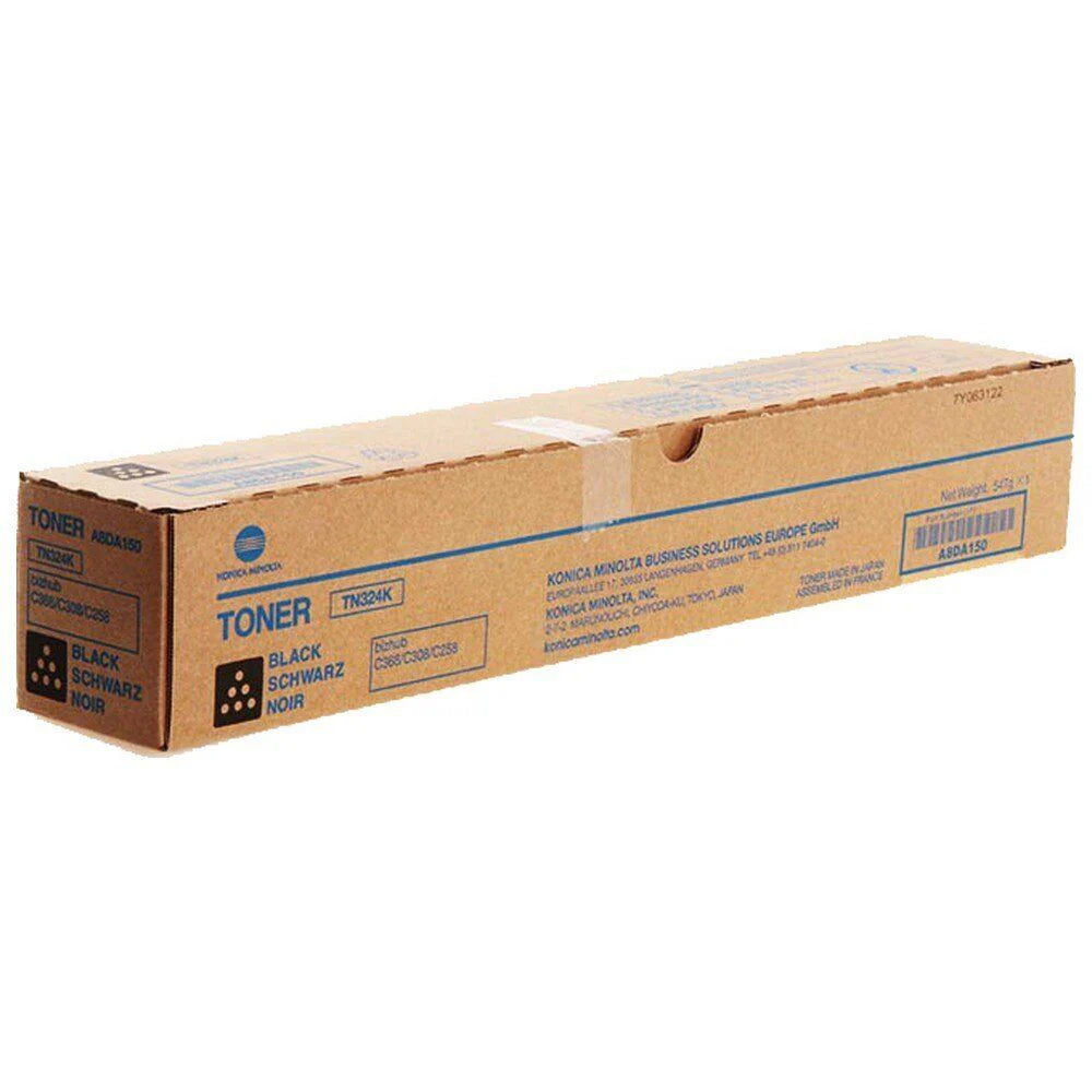 Konica Minolta TN324K Black Toner Cartridge - Genuine & Remanufactured