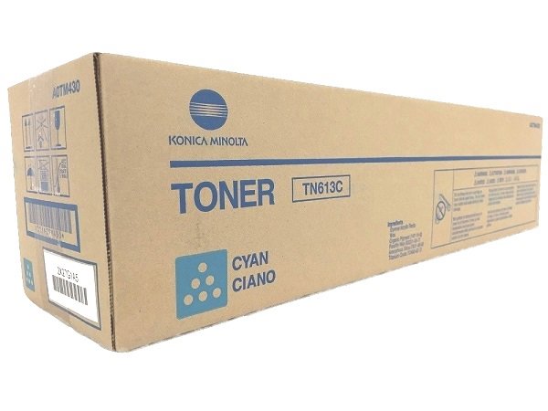 Konica Minolta TN613C Cyan Toner Cartridge - Genuine & Remanufactured