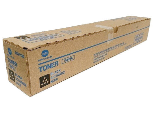 Konica Minolta TN626K Black Toner Cartridge - Genuine & Remanufactured
