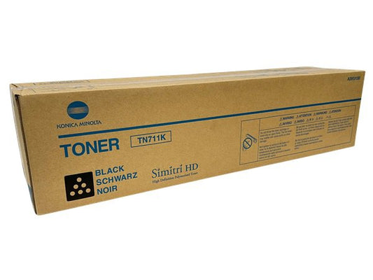Konica Minolta TN711K Black Toner Cartridge - Genuine & Remanufactured
